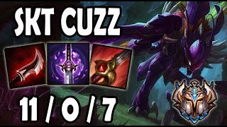 KHAZIX vs RENGAR Jungle [ T1 Cuzz ] Lol Challenger Korea