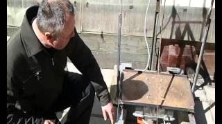 Вибронабивщик грибных блоков (vibrating table for mushroom production units)