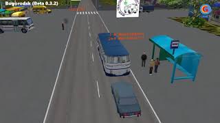 Omsi 2 "Bogorodsk (beta 0.3.2)" Маршрут Nr.5T (Обратный Рейс) LAZ 695N