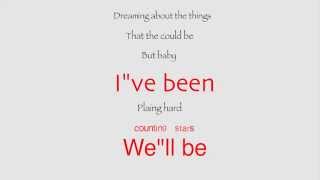 Motion typography «Lately, I've been, I've been losing sleep»