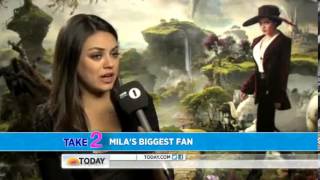Mila Kunis remains composed during bizarre interview
