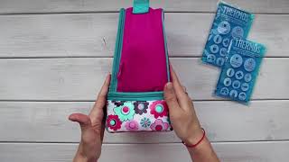 Обзор детской термосумки Thermos Floral Dual цвет розовый