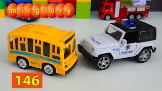 Мультфильм про машинки Автобус Полицейская машина Город машинок 146 серия Мультик для детей mirglory