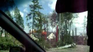 Ураган Лен.область.Последствия п.Сосново июль 2010