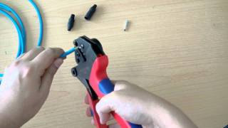 Instruction video how to terminate (crimp) a MC3 (Solarline 1) contact with a Rennsteig Crimp Tool