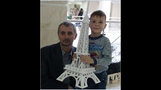 МК по сборке Эйфелевой башни Сделано из дерева 80 см