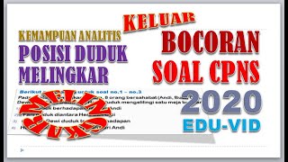 Bocoran Soal CPNS 2020 - Posisi Duduk Melingkar (Kemampuan Analitis)