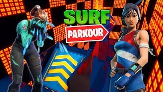 ULTIMATE Neon-Surf Parkour Course in FORTNITE!