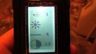 Эхолот "Практик ЭР-6 Pro" калибровка, меню, режим "Демо"