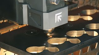 Prima Power Platino Fiber with 4kw Laser Cutting Demonstration