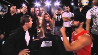 Jon Moxley vs Seth Rollins: Contract Signing ends in a stand-off.