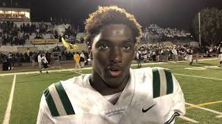 High school football: De La Salle’s Shamar Garrett after win over St. Francis