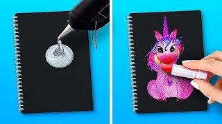 KIAT SENI KEREN & IDE DIY SEKOLAH || Kiat Menggambar dan Tantangan Pancake Seru oleh 123 GO Like!