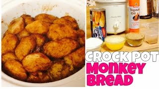 CROCK POT MONKEY BREAD | PILLSBURY BISCUIT | SIMPLE RECIPIE