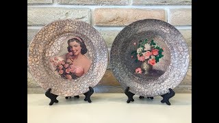 Декор тарелки к 8 Марта! С праздником! Любви и счастья! DIY.