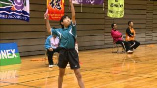 女子シングルス ４年生以下 杉山薫（茨城県） vs 佐藤友美（宮城県）