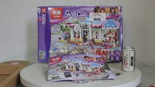 Mở hộp Lepin 01031 Lego Friends 41119 Heartlake Cupcake Cafe giá sốc rẻ nhất