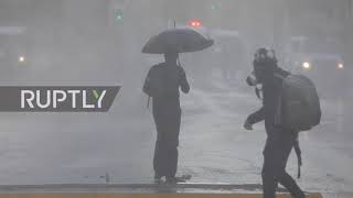 Chile: Tear gas, water cannons deployed on protesters on 2-year anniversary of anti-govt demos