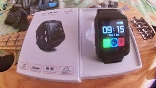 Review And Test Jam Tangan Pintar 90 Ribuan!! (SMART WATCH U8) Bluetooth conect an end install