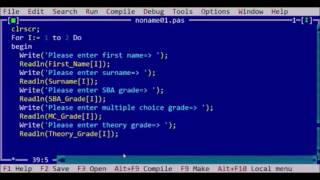 Pascal Program Using Array=====