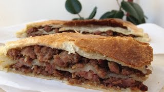 Слоеный Мясной Пирог "Турта" - Быстро и Вкусно | Puff Pastry Minced Meat Pie Recipe