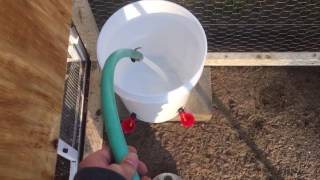 How To Make A Chicken Waterer Using 5 Gallon Bucket - Easy DIY