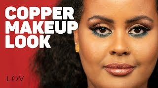 Copper Makeup Look