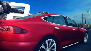 Короткий ЛП Асфальт 8: На взлет. Начало игры. Tesla S Model. Исландия.