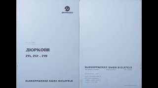 Установка ДЮРКОПП 211, 212 и 219 DURKOPP RUS