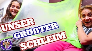 Unser GRÖßTER XXL SCHLEIM - aus MINI wird GROß - Family Fun