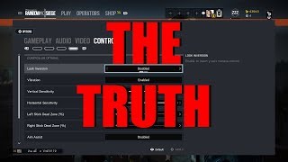 Rainbow Six Siege Console settings - Can you play on high sensitivity?