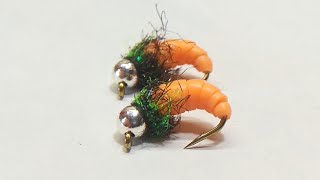 РАБОЧАЯ НИМФА НА ОКУНЯ И ХАРИУСА #63 WORKING Nymph Mormyshka
