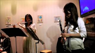 【クラリネット・フルート・ピアノ】「さくらのうた」 作曲：福田洋介