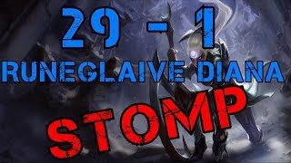 √ 29-1 JUNGLE DIANA STOMP! - Full Game Commentary - League of Legends
