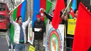 South Azerbaijan's people demonstration in International Mother Language Day"/London 21/02/10