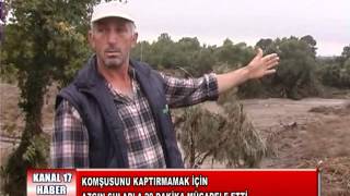 Azgın Sularla 20 Dakika Mücadele Etti