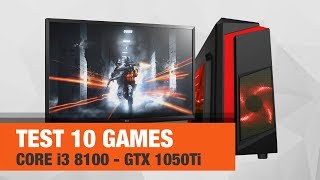 [4k] Test 10 games - Core i3 8100 vs GTX 1050Ti