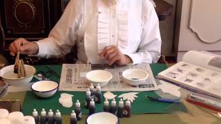 Somebana - silk flowers: how to dye, cut and frill.
