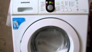 Demonstration / Test / review Washing machine Samsung WF1600WCW/YLP Eco Bubble