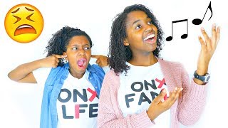 SHE THINKS SHE CAN SING!? - Onyx Family