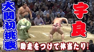 過去にこんな相撲は見たことがない-宇良の大関初挑戦に会場が大盛り上がり/高安-宇良/2017.7.18/takayasu-ura/day10