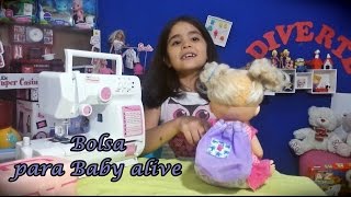 Bolsa para Baby Alive - Ateliê de Costura