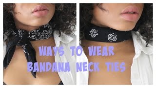 Ways to wear Bandana Neck Ties