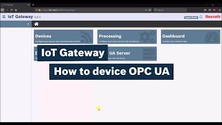 Bosch Rexroth IoT Gateway: OPC UA Anbindung [de]