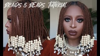 HOW TO: Braids & Beads Tutorial (Fulani style braids)