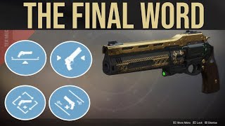 Destiny 2: Last Word is Insanity With This Build