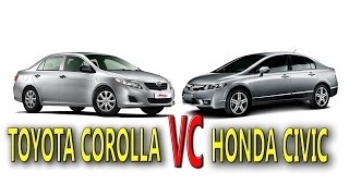 TOYOTA Corolla vc HONDA Civic | Тойота Королла vc Хонда Цивик.