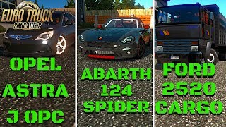 OPEL ASTRA J OPC | FIAT ABARTH 124 SPIDER | FORD 2520 CARGO - ETS 2 Mods #19