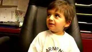 Little Kevork is Singing the Lord's Prayer in Armenian