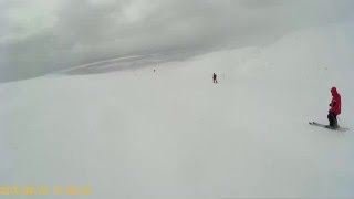 Первая запись на экш-камеру, первый спуск. Хибины, гора Айкуайвенчорр 1075 м.